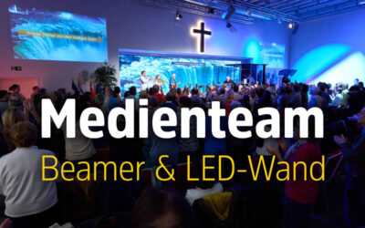 Unterwegs mit unserem Medienteam – Beamer & LED-Wand